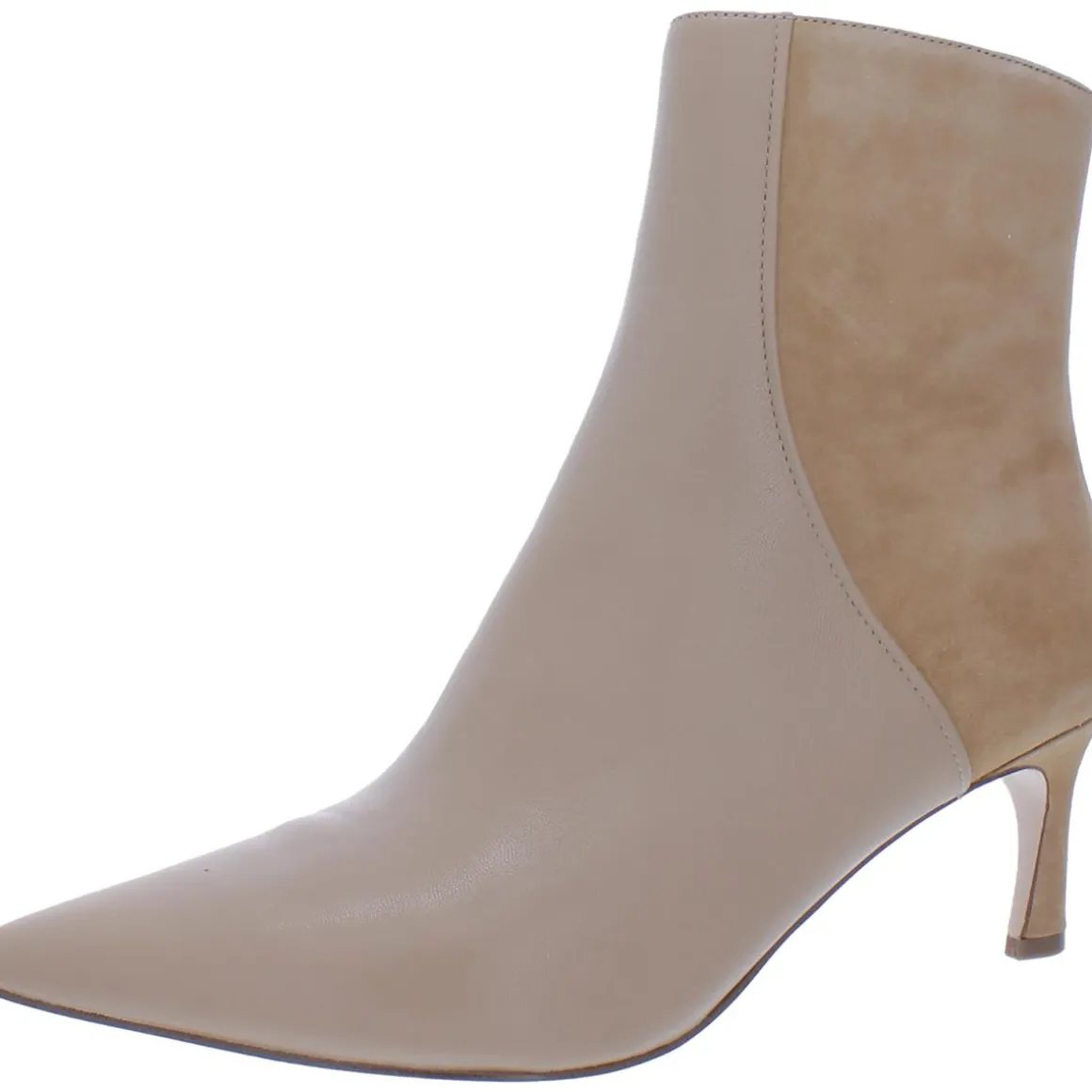 Florentine Leather Kitten Heels Ankle Boots