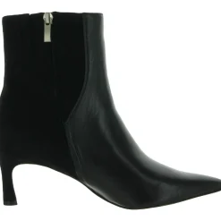 Florentine Leather Kitten Heels Ankle Boots