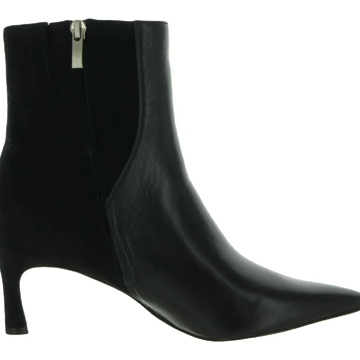 Florentine Leather Kitten Heels Ankle Boots