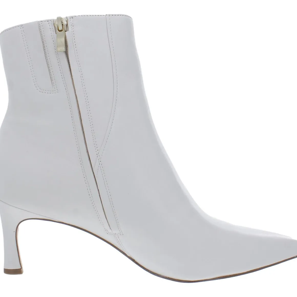 Florentine Leather Kitten Heels Ankle Boots