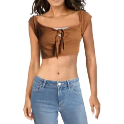 Flutter Sleeves Short Crop Top