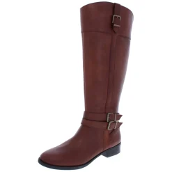Frank II Leather Wide Calf Riding Boots