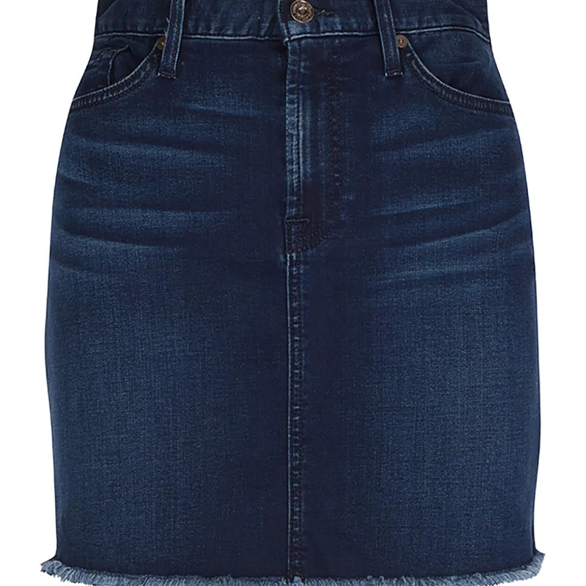 Fringe Denim Mini Skirt