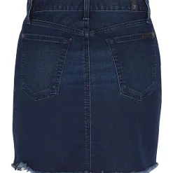 Fringe Denim Mini Skirt