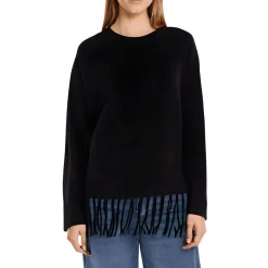 Fringe Knit Pullover Sweater