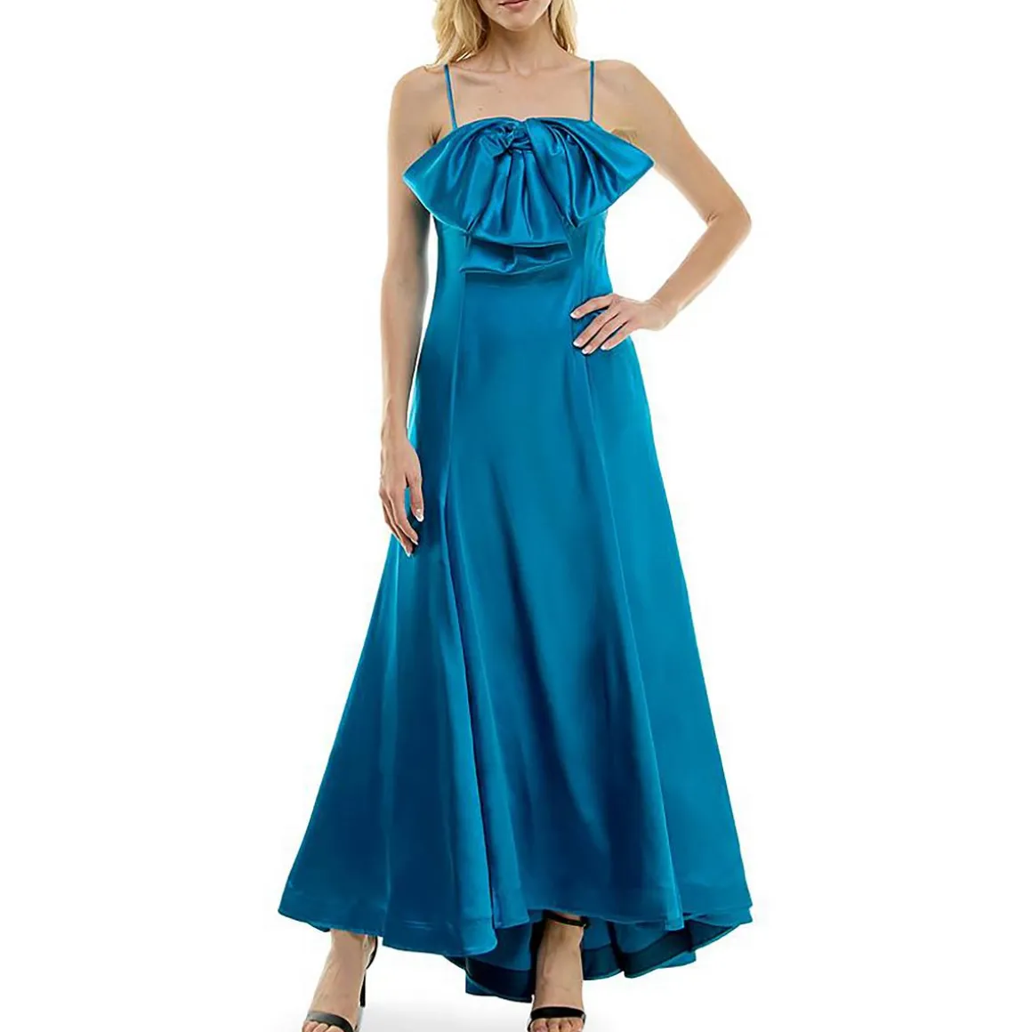 Full Length Bow Evening Dress