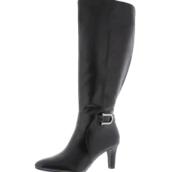 Galina Faux Leather Wide Calf Knee-High Boots