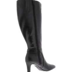 Galina Faux Leather Wide Calf Knee-High Boots