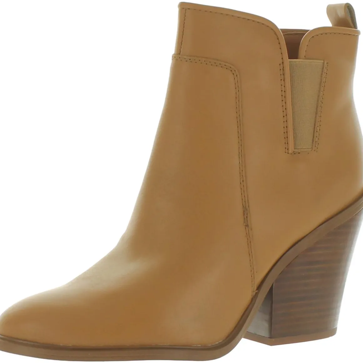 Gamble Leather Round Toe Ankle Boots