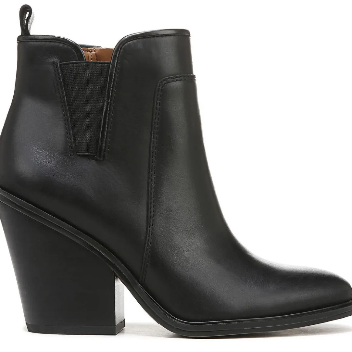 Gamble Leather Round Toe Ankle Boots