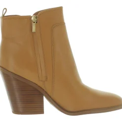Gamble Leather Round Toe Ankle Boots