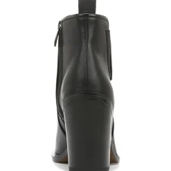 Gamble Leather Round Toe Ankle Boots