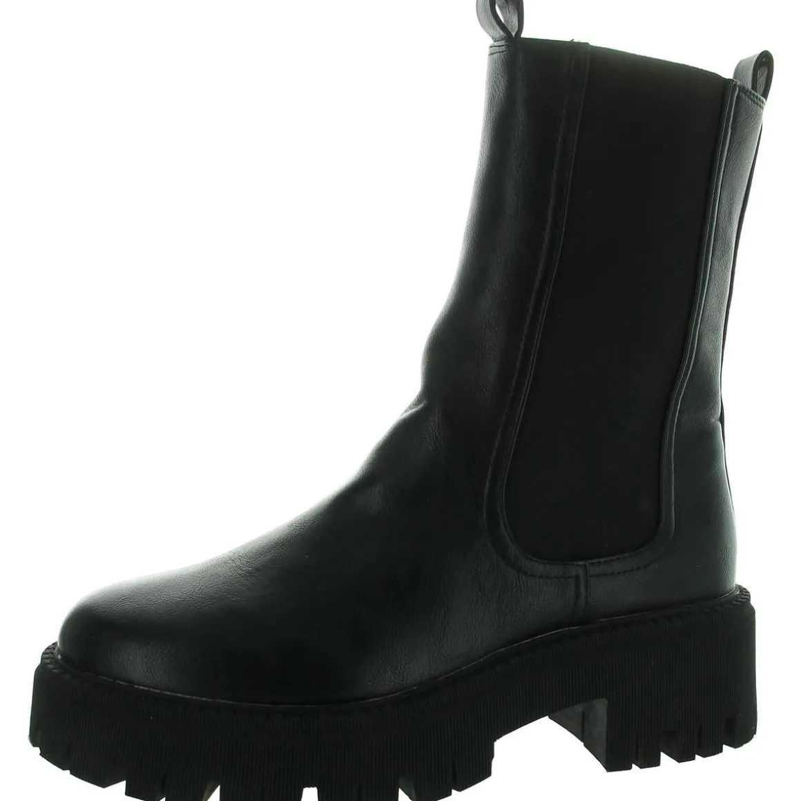 Garden Faux Leather Pull On Chelsea Boots