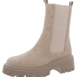 Garden Faux Leather Pull On Chelsea Boots