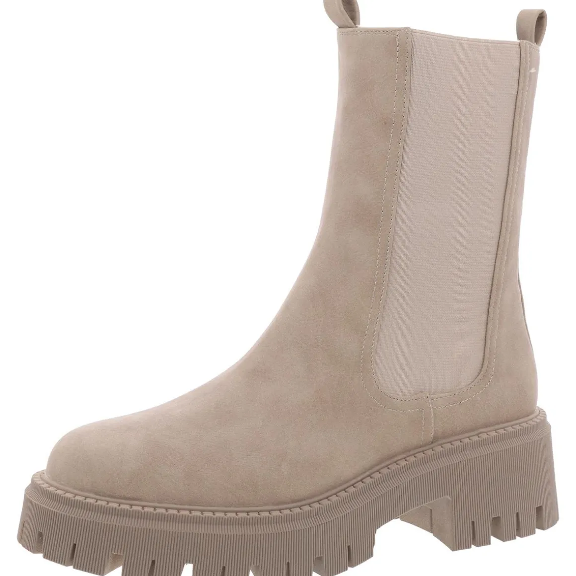 Garden Faux Leather Pull On Chelsea Boots