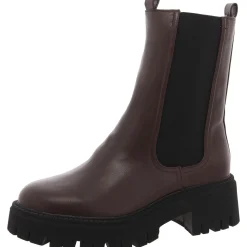 Garden Faux Leather Pull On Chelsea Boots