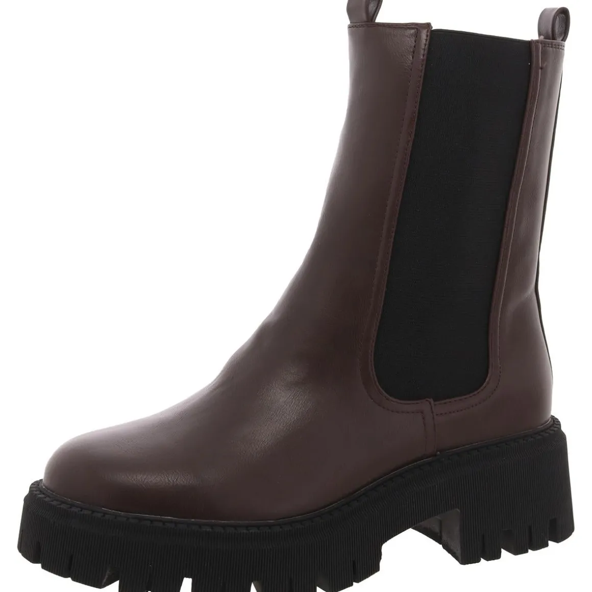 Garden Faux Leather Pull On Chelsea Boots