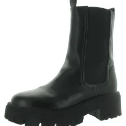 Garden Faux Leather Pull On Chelsea Boots