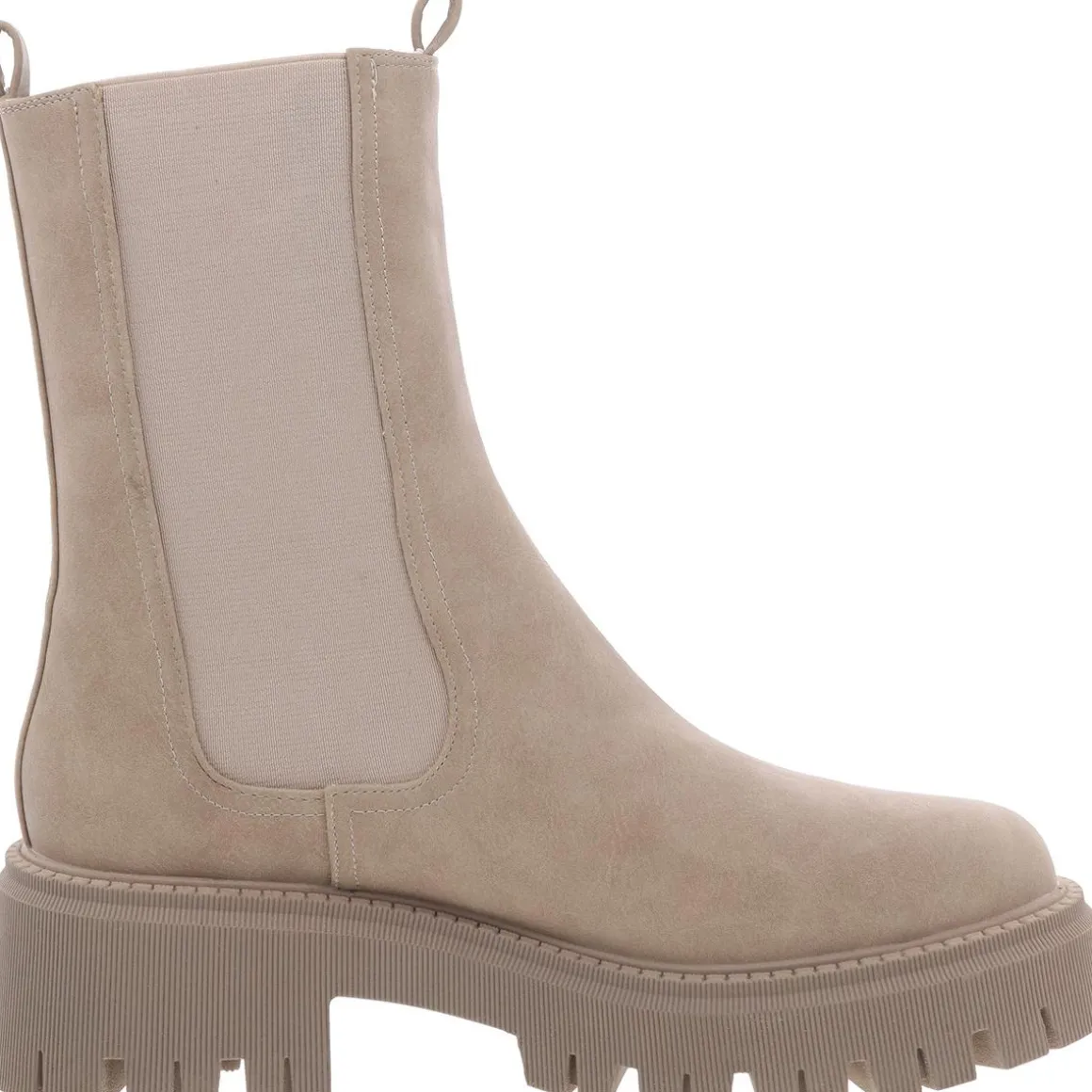 Garden Faux Leather Pull On Chelsea Boots
