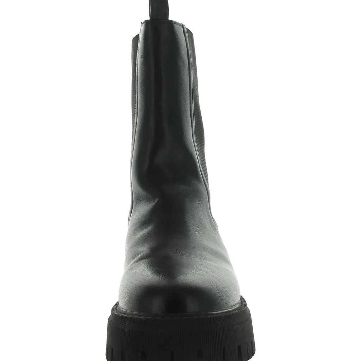 Garden Faux Leather Pull On Chelsea Boots