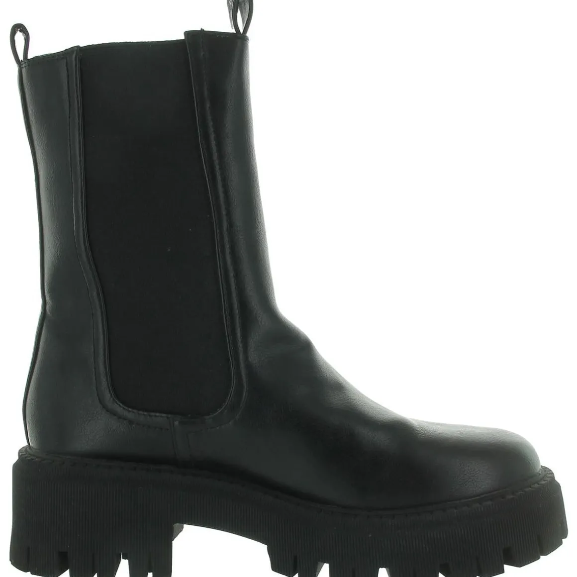 Garden Faux Leather Pull On Chelsea Boots