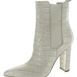 Garliss Leather Animal Print Chelsea Boots