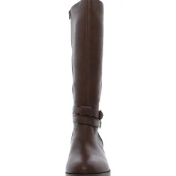 Garrison Zipper Faux Leather Knee-High Boots