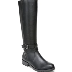 Garrison Faux Leather Wide Calf Knee-High Boots