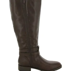 Garrison Faux Leather Wide Calf Knee-High Boots