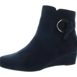 Gasha Faux Suede Embellished Booties