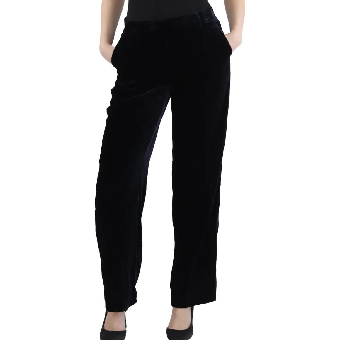 Gates Velvet Low Rise Straight Leg Pants