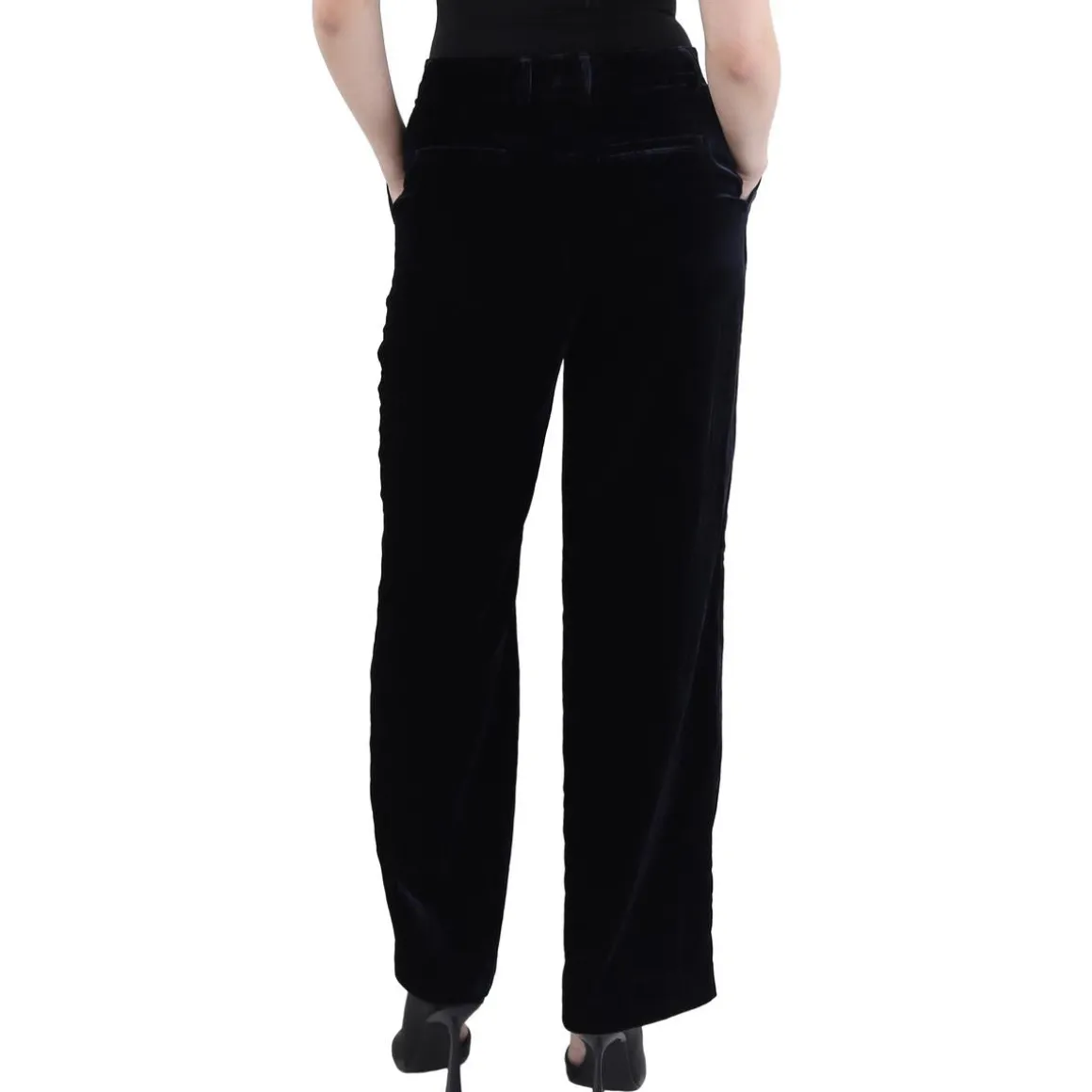 Gates Velvet Low Rise Straight Leg Pants