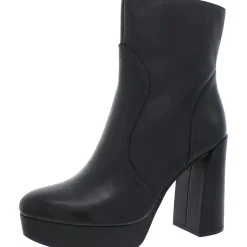 Gates Zipper Block Heel Mid-Calf Boots
