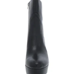 Gates Zipper Block Heel Mid-Calf Boots