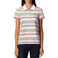 Gateway Stripe Striped Cotton Polo Top