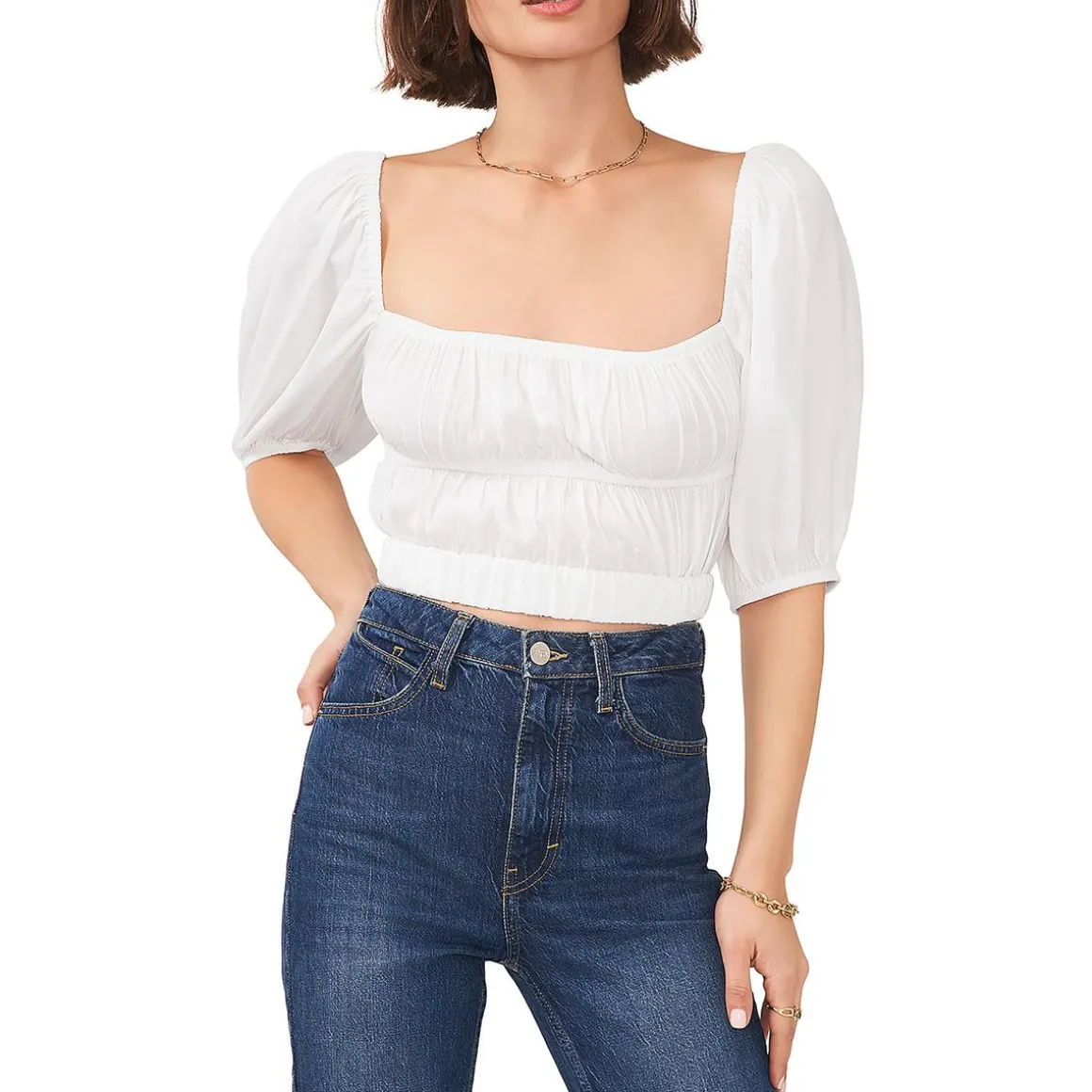 Gathered Ruched Halter Top