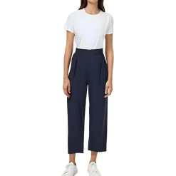 Gathered Workwear Cropped Pants