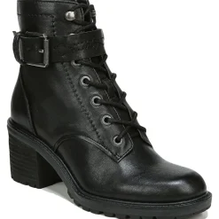 Gemma Zipper Booties Combat & Lace-up Boots