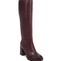 Genn-Align Leather Round Toe Knee-High Boots