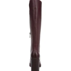 Genn-Align Leather Round Toe Knee-High Boots