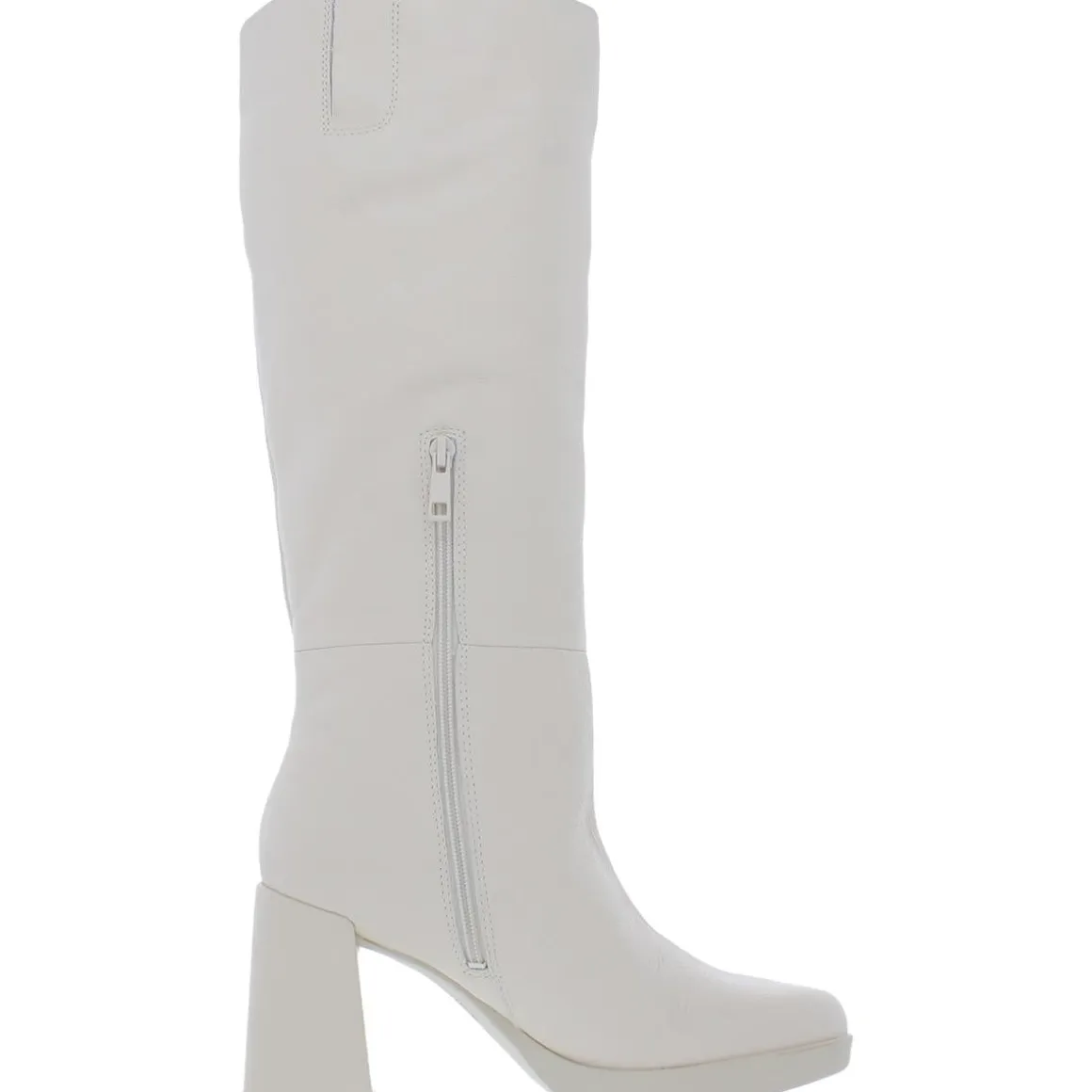Genn-Align Leather Round Toe Knee-High Boots