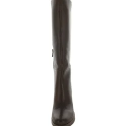Genn-Align Leather Round Toe Knee-High Boots