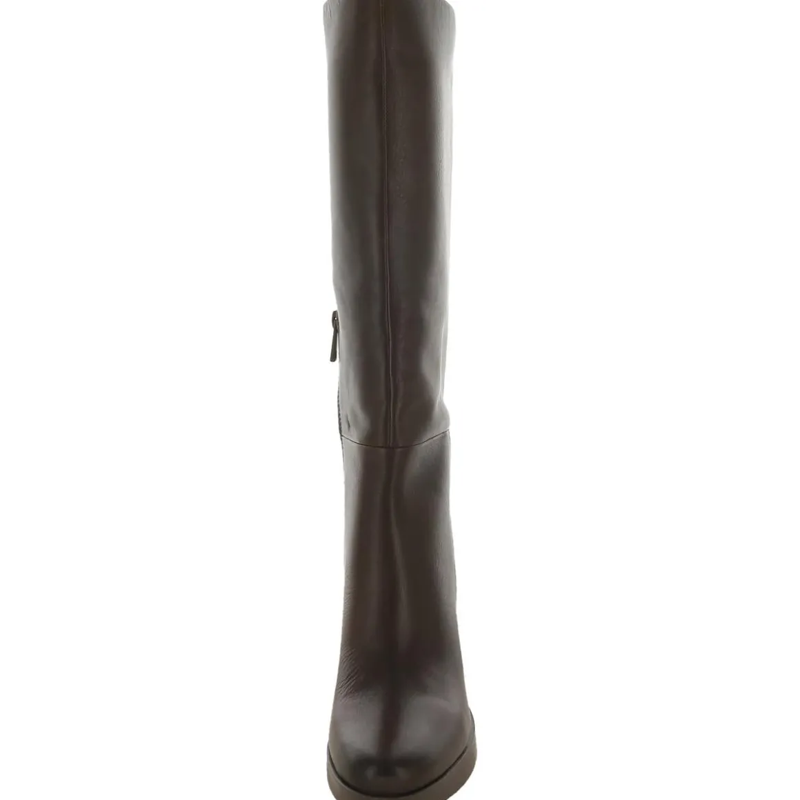 Genn-Align Leather Round Toe Knee-High Boots