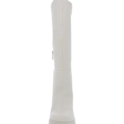 Genn-Align Leather Round Toe Knee-High Boots