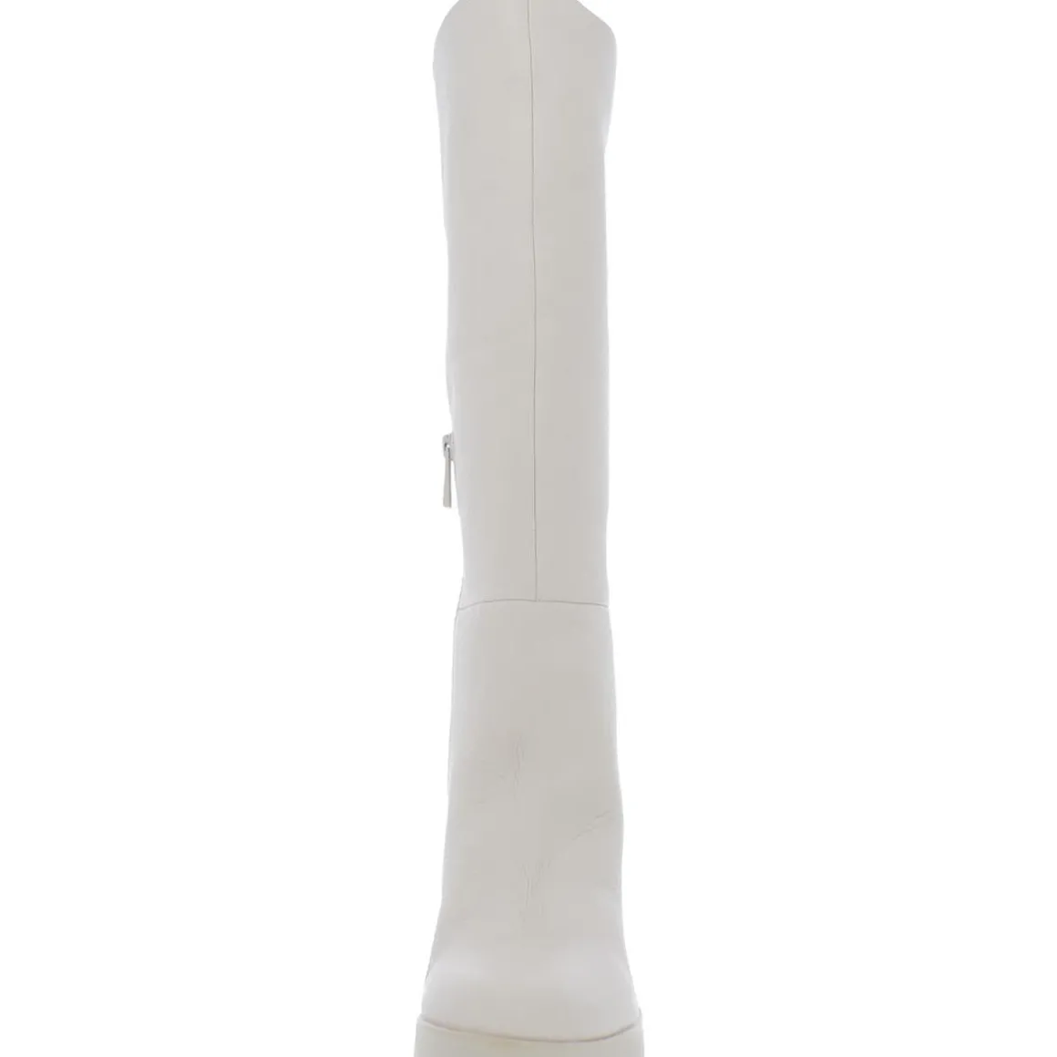 Genn-Align Leather Round Toe Knee-High Boots