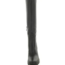 Genn-Align Leather Round Toe Knee-High Boots