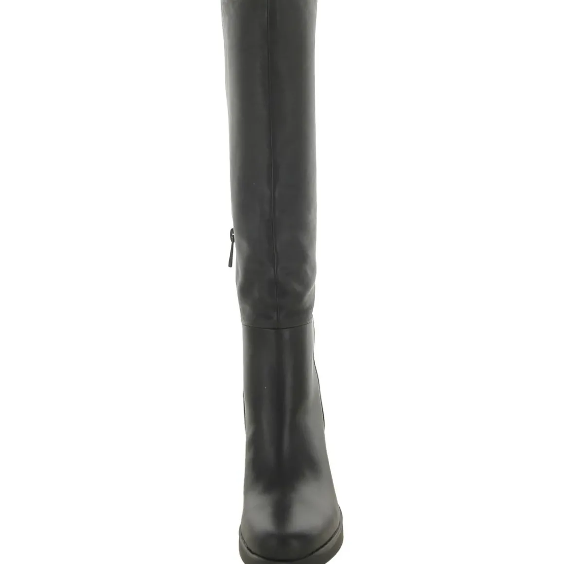 Genn-Align Leather Round Toe Knee-High Boots
