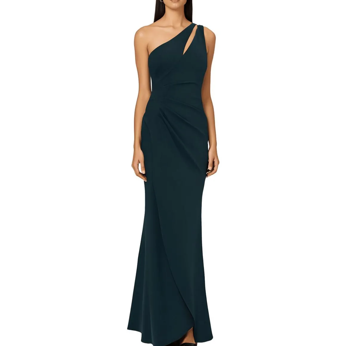 Georgette Cut-Out Evening Dress
