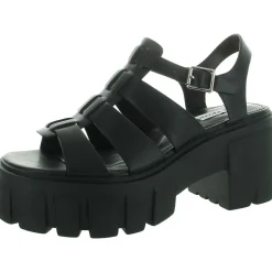 Georgia Adjustable Faux Leather Platform Sandals