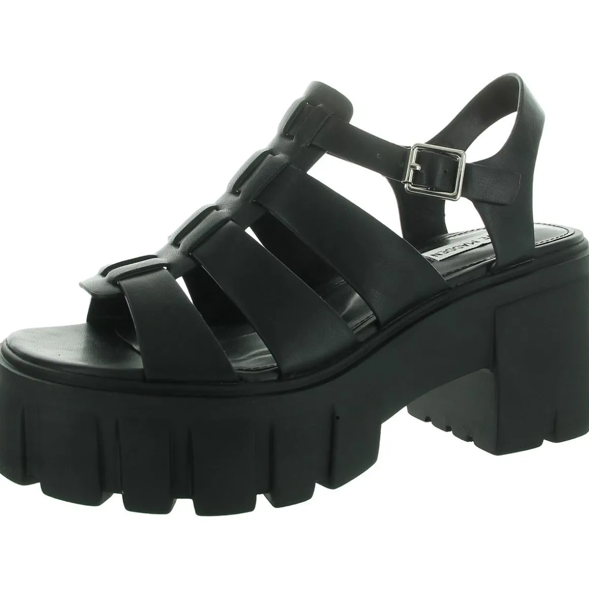 Georgia Adjustable Faux Leather Platform Sandals